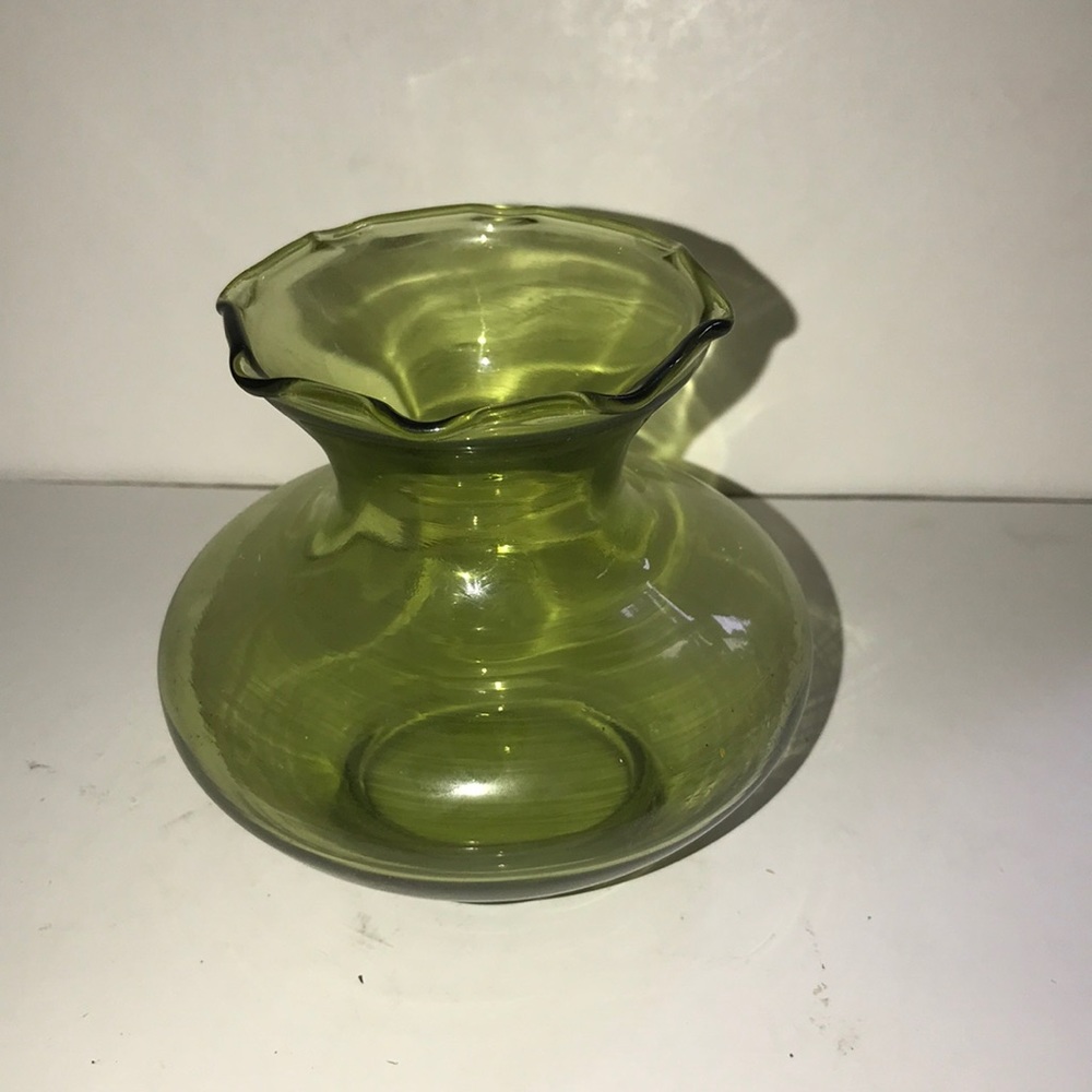 Vintage green vase